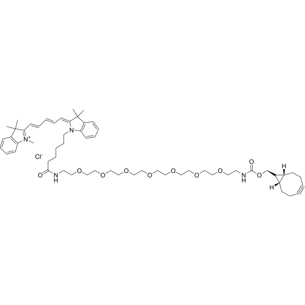 Cy5-PEG7-exo-BCN Chemical Structure