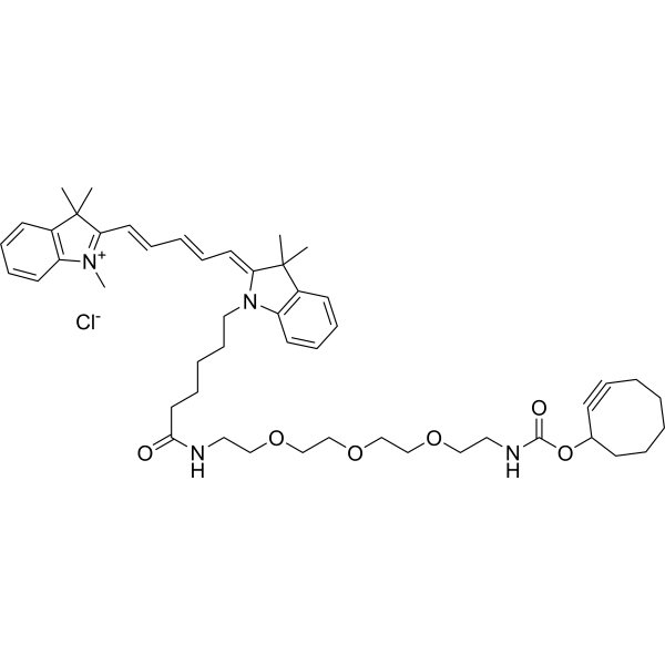 Cy5-PEG3-SCO Chemical Structure