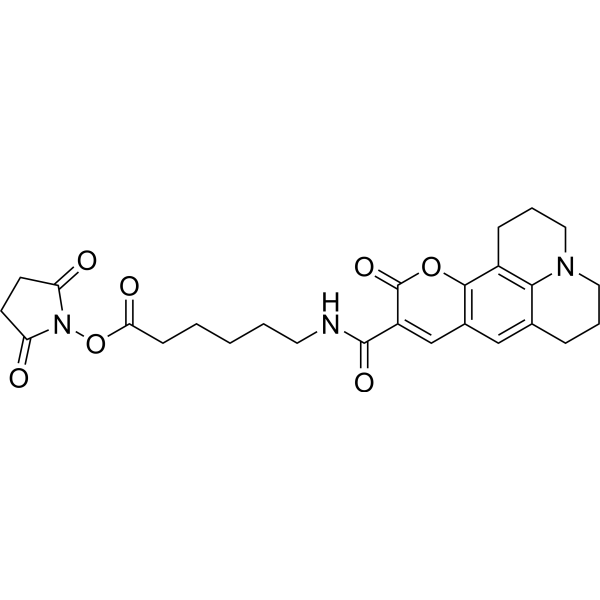 Coumarin 343 X NHS ester Chemical Structure