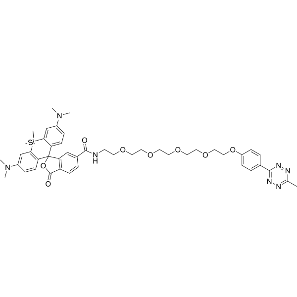 SiR-PEG4-Me-tetrazine Chemical Structure