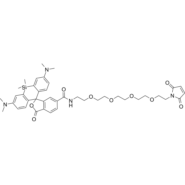SiR-PEG4-Maleimide Chemical Structure