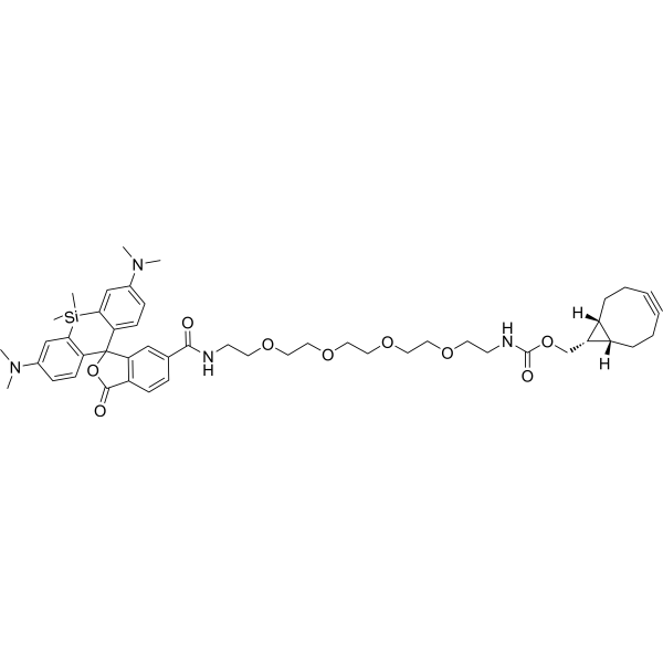 SiR-PEG4-BCN Chemical Structure