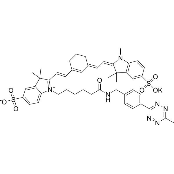 Sulfo-Cy7 tetrazine Chemical Structure