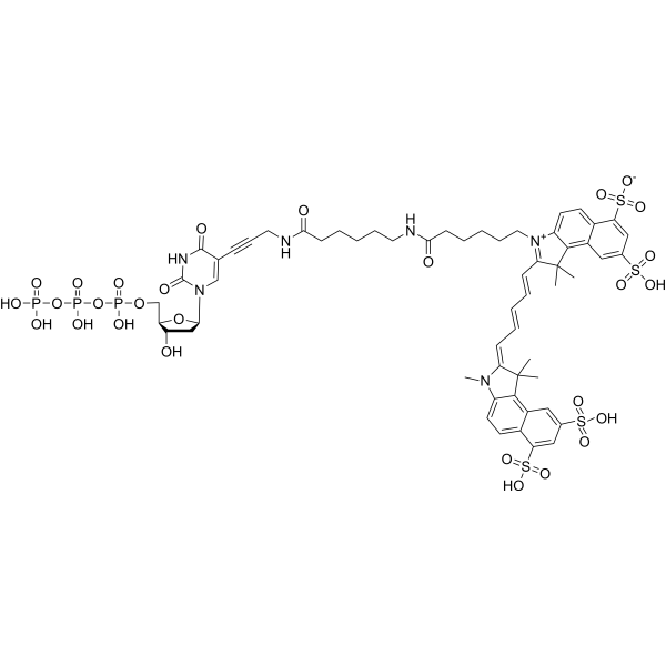 Sulfo-Cy5.5 dUTP Chemical Structure