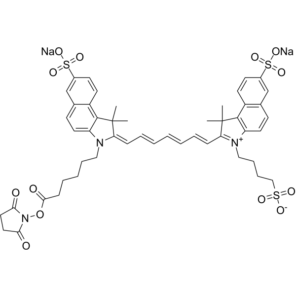 Disulfo-ICG-NHS disodium Chemical Structure