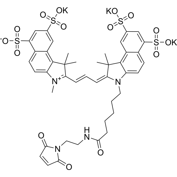Sulfo-Cy3.5 maleimide Chemical Structure