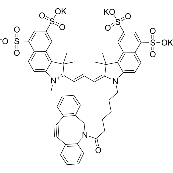 Sulfo-Cy3.5-DBCO Chemical Structure