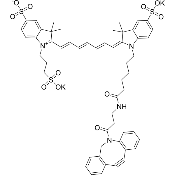 Sulfo-Cy7-DBCO Chemical Structure