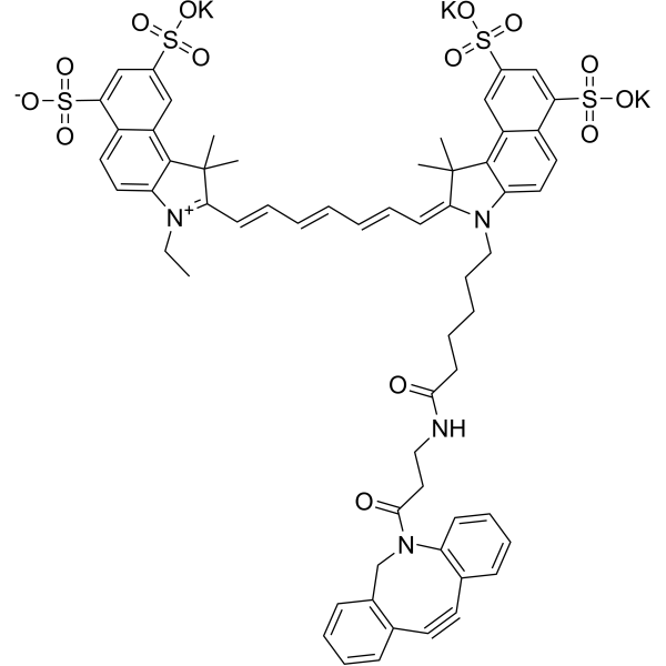 Sulfo-Cy7.5 DBCO Chemical Structure