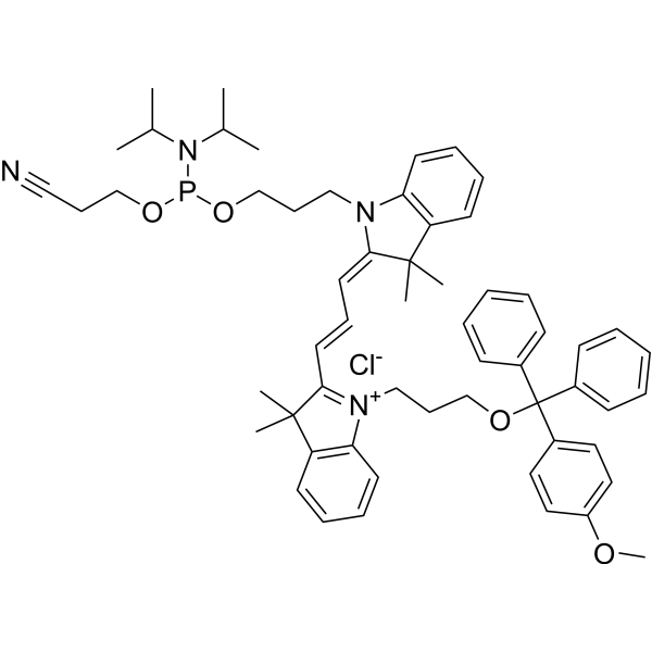 Cy3 phosphoramidite Chemical Structure