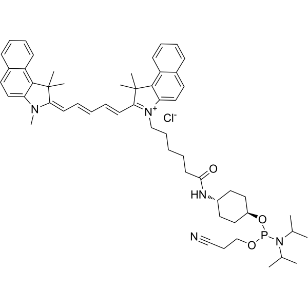 Cy5.5 phosphoramidite Chemical Structure