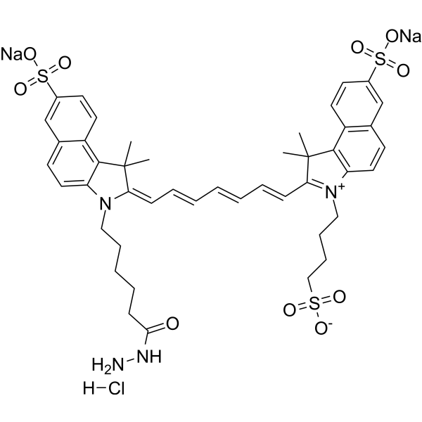 DiSulfo-ICG hydrazide Chemical Structure
