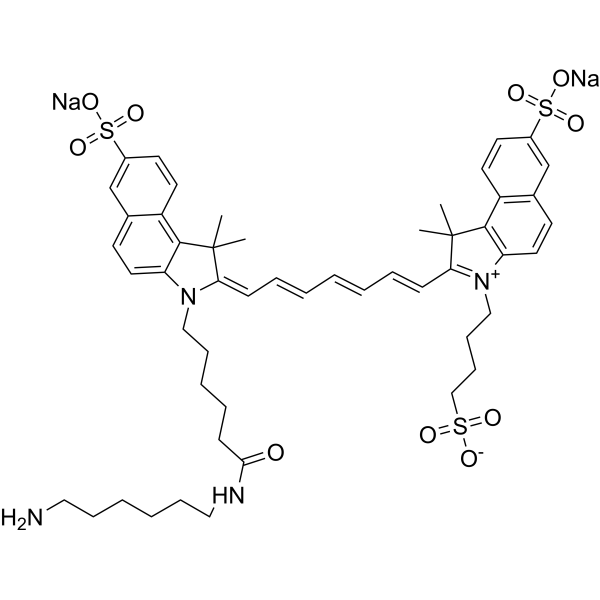 Disulfo-ICG amine Chemical Structure