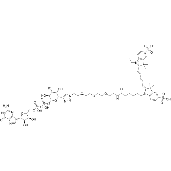 GDP-Fucose-Cy5 Chemical Structure