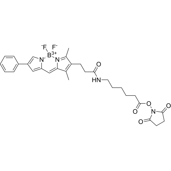 Demethoxy-BODIPY TMR NHS ester Chemical Structure