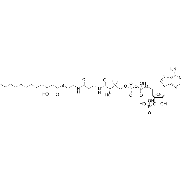 S-(3-Hydroxydodecanoate)-CoA Chemical Structure