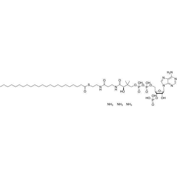 Tricosanoyl-CoA triammonium Chemical Structure