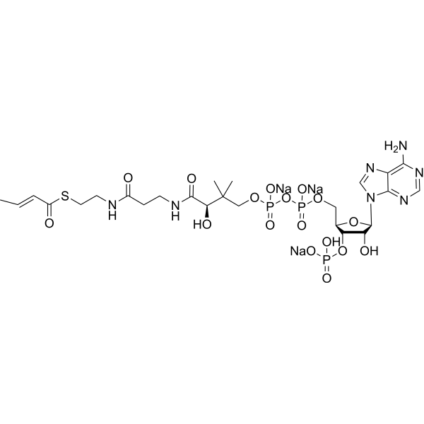 04:1 Coenzyme A trisodium Chemical Structure