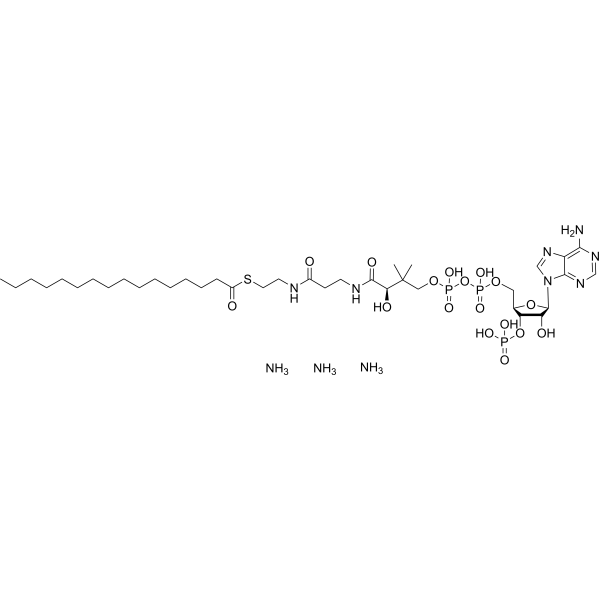 16:0 Coenzyme A triammonium Chemical Structure