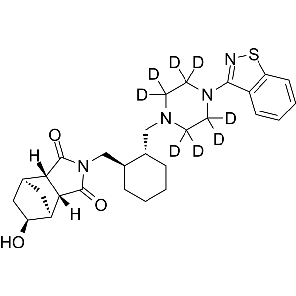 Lurasidone Metabolite 14326-d<sub>8</sub> Chemical Structure