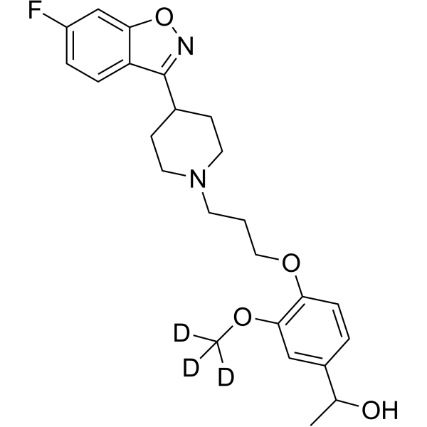 Iloperidone metabolite Hydroxy Iloperidone-d<em>3</em>
