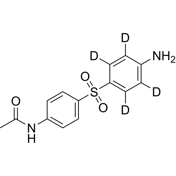 N-Acetyl dapsone-d<sub>4</sub> Chemical Structure