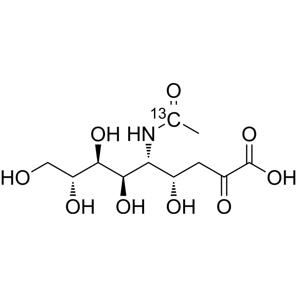 N-Acetylneuraminic acid-13C-3 Chemical Structure