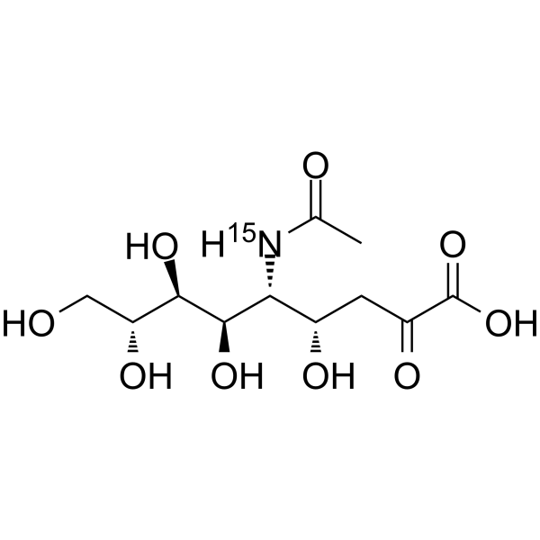 N-Acetylneuraminic acid-15N Chemical Structure