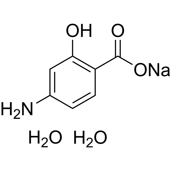 Sodium 4-aminosalicylate dihydrate Chemical Structure