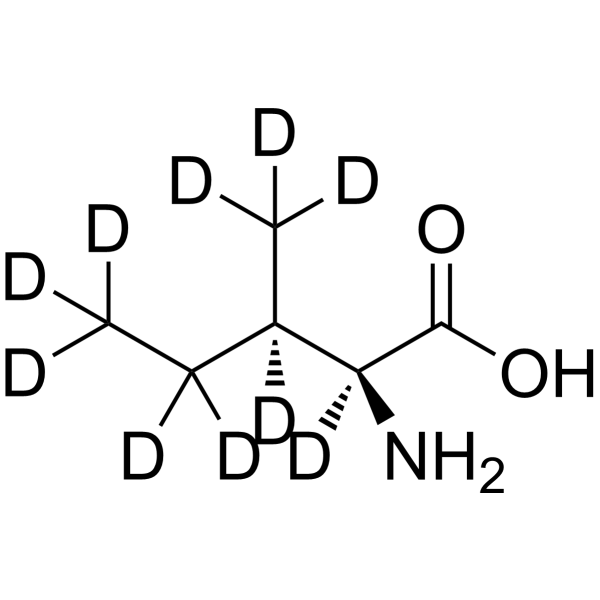 L-Alloisoleucine-d<sub>10</sub> Chemical Structure