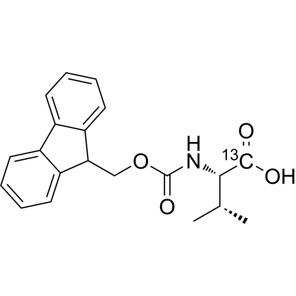Fmoc-L-Val-OH-1-13C Chemical Structure