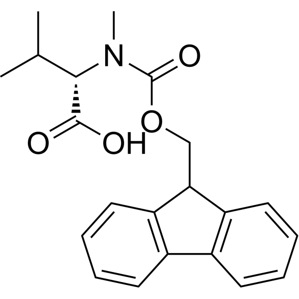Fmoc-N-Me-Val-OH Chemical Structure