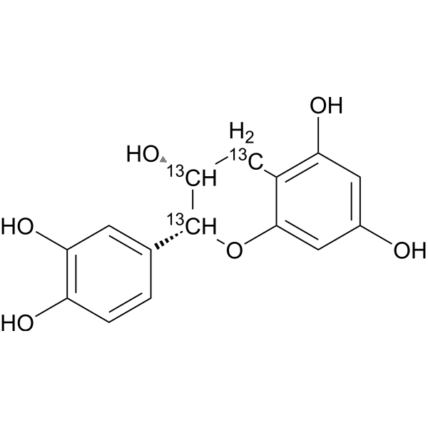 (+-)-Epicatechin -13C3 Chemical Structure