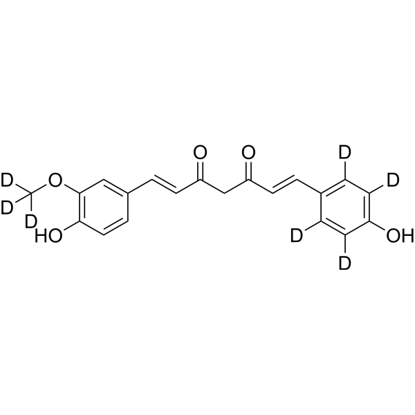 Demethoxycurcumin-d<sub>7</sub> Chemical Structure