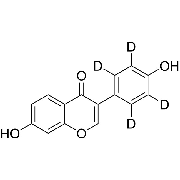 Daidzein-d<sub>4</sub> Chemical Structure