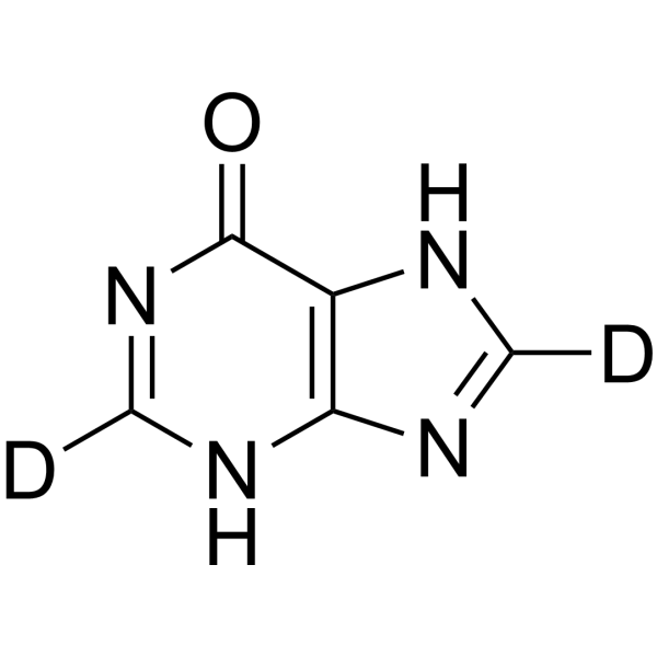 Hypoxanthine-d<sub>2</sub> Chemical Structure