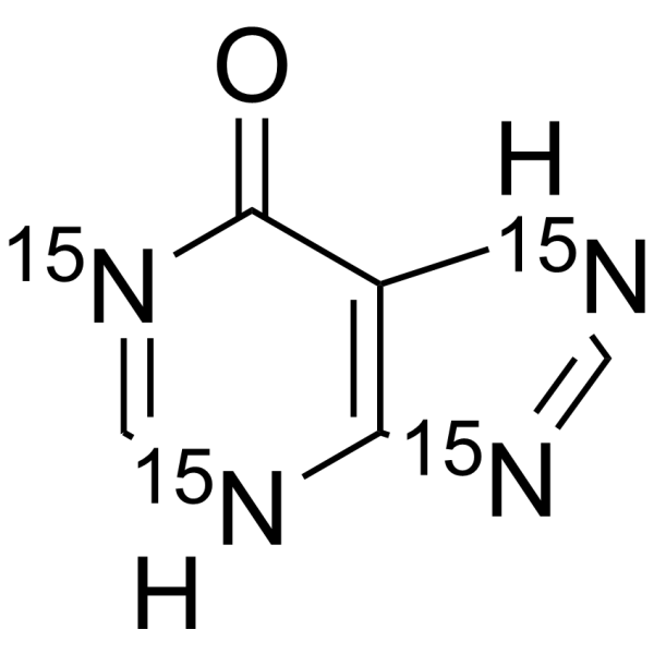 Hypoxanthine-<sup>15</sup>N<sub>4</sub> Chemical Structure