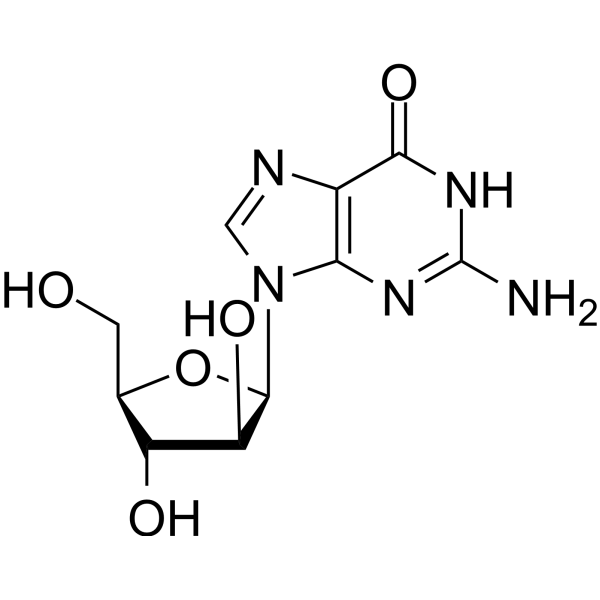 9-β-D-Arabinofuranosylguanine Chemical Structure