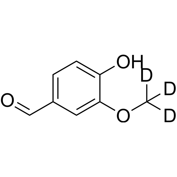 <em>4-​Hydroxy</em>-​<em>3</em>-​methoxy benzaldehyde-​d<em>3</em>