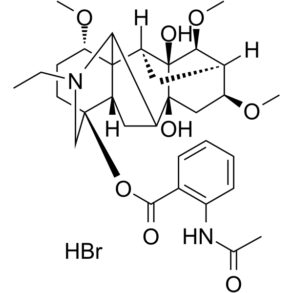 Lappaconitine hydrobromide Chemical Structure