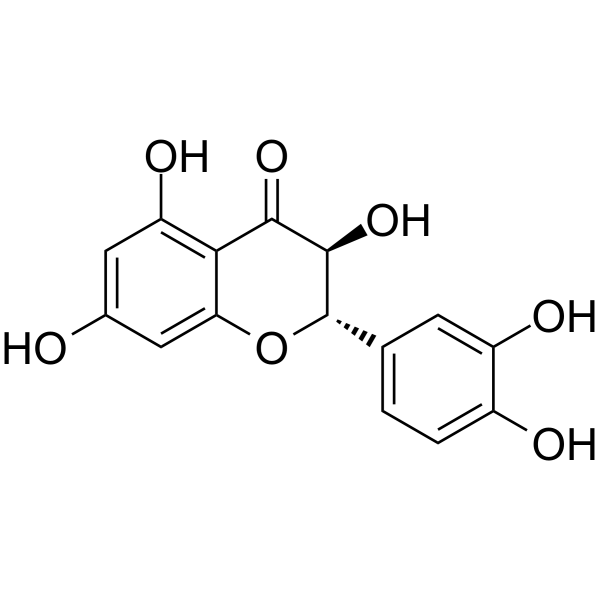 (-)-Taxifolin Chemical Structure
