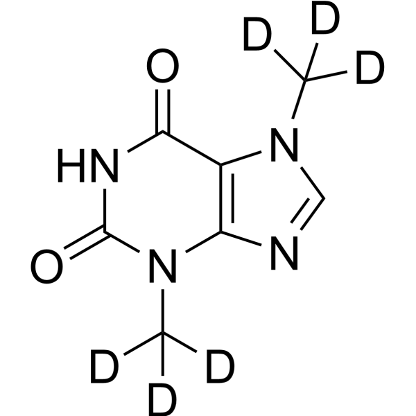 Theobromine-d<sub>6</sub> Chemical Structure