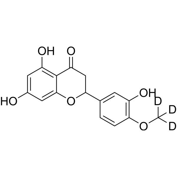 (Rac)-Hesperetin-d<sub>3</sub> Chemical Structure