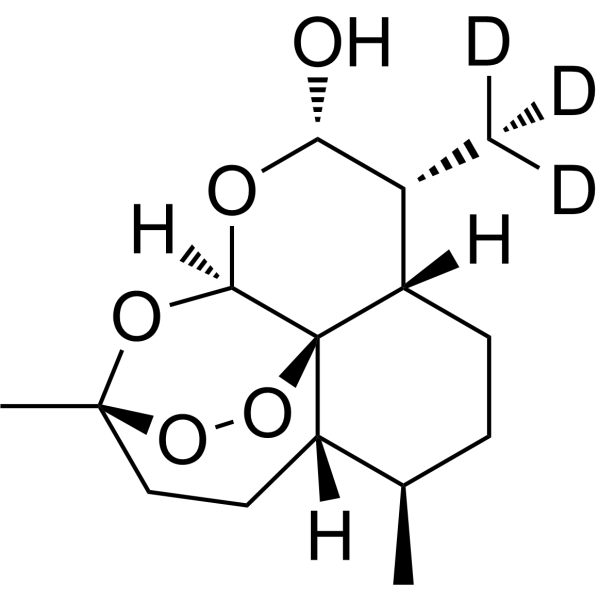 Dihydroartemisinin-d<sub>3</sub> Chemical Structure