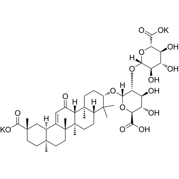 Dipotassium glycyrrhizinate Chemical Structure