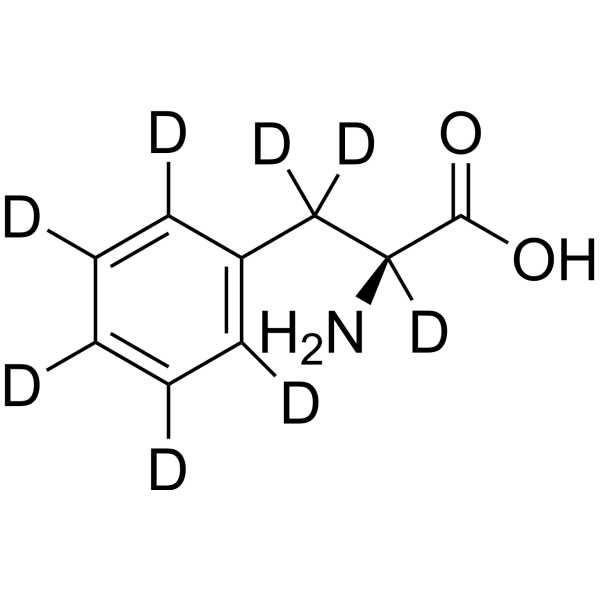 L-Phenylalanine-d<sub>8</sub> Chemical Structure