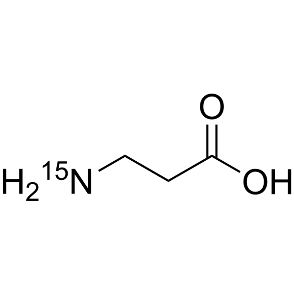 β-Alanine-<sup>15</sup>N Chemical Structure