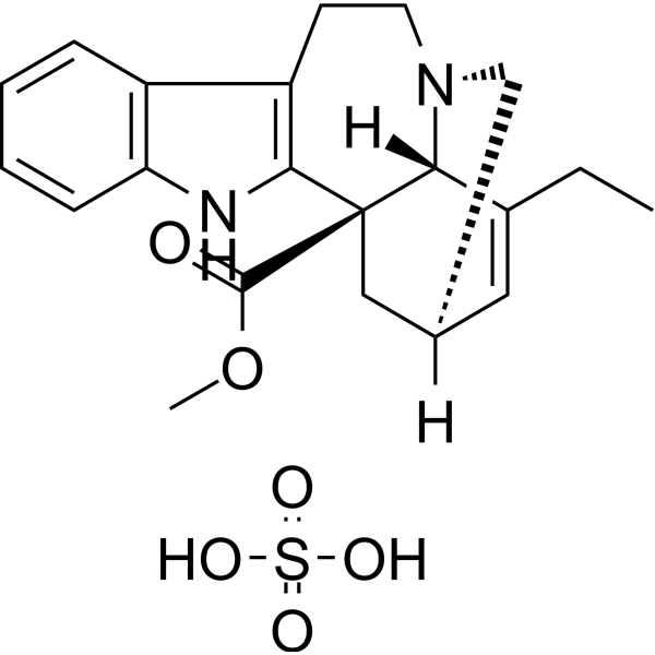 Catharanthine Sulfate Chemical Structure