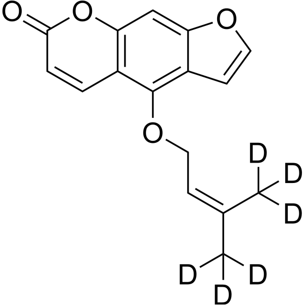 Isoimperatorin-d<sub>6</sub> Chemical Structure