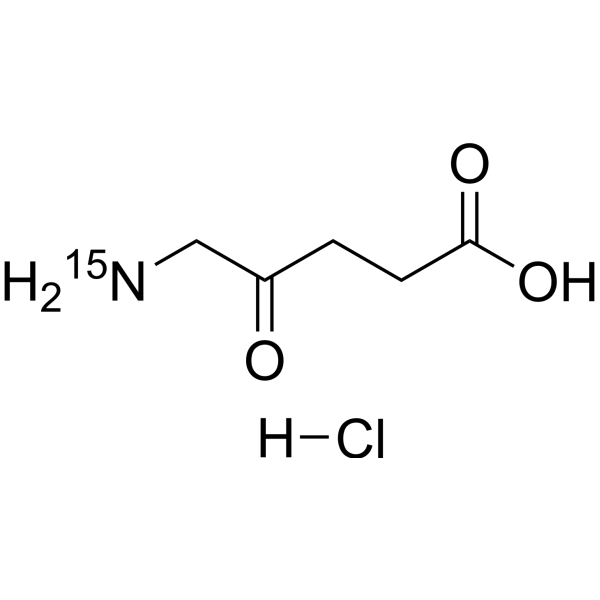 5-Aminolevulinic acid-<sup>15</sup>N hydrochloride Chemical Structure